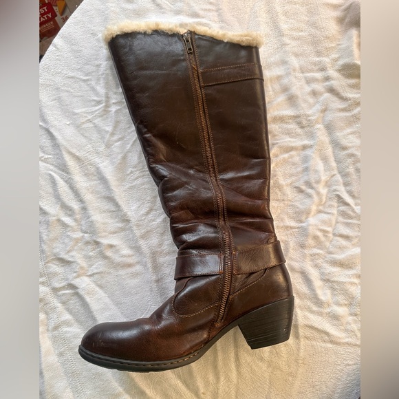 b.o.c. Dark Brown Leather Buckle Boots - Picture 3 of 7